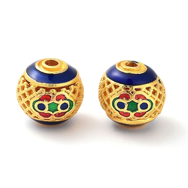 PandaHall Alloy Enamel Beads, Golden, Round, Colorful, 11x9mm, Hole: 2mm Alloy+Enamel Round
PandaHall Alloy Enamel Beads, Golden, Round, Colorful, 11x9mm, Hole: 2mm Alloy+Enamel Round