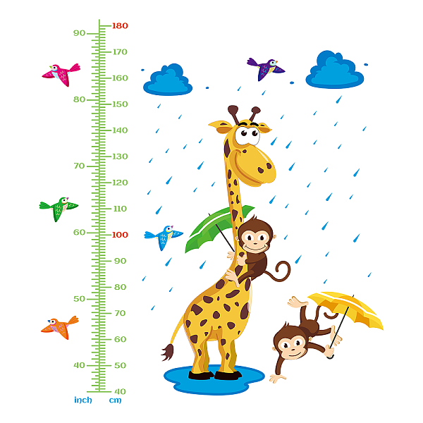 PandaHall PVC Height Growth Chart Wall Sticker, Giraffe Animal with 40 to 180 cm Measurement, for Kid Room Bedroom Wallpaper Decoration..., Gold
PandaHall PVC Height Growth Chart Wall Sticker, Giraffe Animal with 40 to 180 cm Measurement, for Kid Room Bedroom Wallpaper Decoration..., Gold