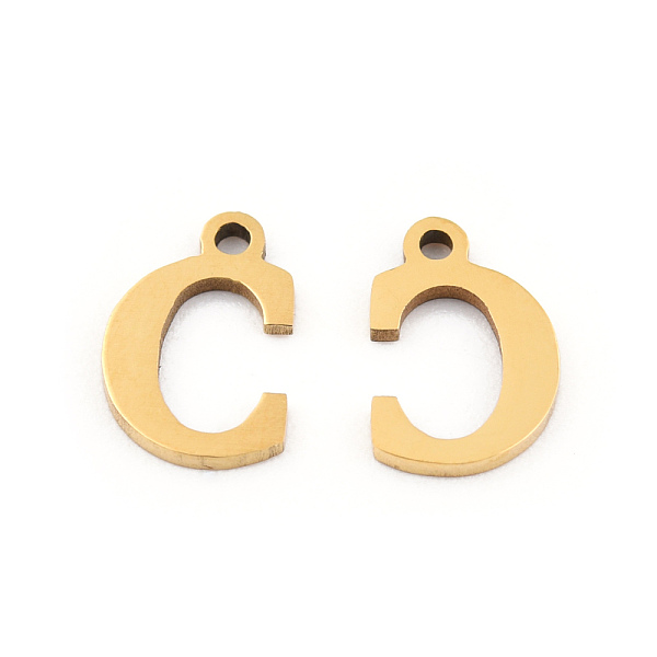 PandaHall 201 Stainless Steel Charms, Alphabet, Letter.C, 9x6x1mm, Hole: 1mm 201 Stainless Steel Letter C
PandaHall 201 Stainless Steel Charms, Alphabet, Letter.C, 9x6x1mm, Hole: 1mm 201 Stainless Steel Letter C