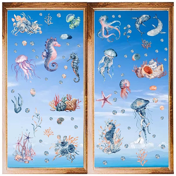 PandaHall CRASPIRE 8 Sheets Ocean Wall Stickers Sea Marine Window Stickers Ocean Turtle Seahorse Jellyfish Coral Decals PVC Waterproof Self...
PandaHall CRASPIRE 8 Sheets Ocean Wall Stickers Sea Marine Window Stickers Ocean Turtle Seahorse Jellyfish Coral Decals PVC Waterproof Self...