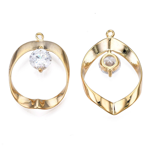 PandaHall Brass Rhinestone Pendants, Cadmium Free & Nickel Free & Lead Free, Oval, Real 18K Gold Plated, 27x19x4mm, Hole: 1mm...
PandaHall Brass Rhinestone Pendants, Cadmium Free & Nickel Free & Lead Free, Oval, Real 18K Gold Plated, 27x19x4mm, Hole: 1mm...