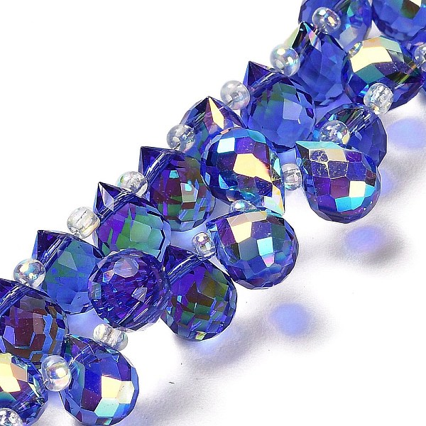PandaHall Electroplate Glass Beads Strands, Teardrop, Royal Blue, 10~11x8mm, Hole: 1mm, about 96~98pcs/strand, 26.97''~27.17''(68.5~69cm)...
PandaHall Electroplate Glass Beads Strands, Teardrop, Royal Blue, 10~11x8mm, Hole: 1mm, about 96~98pcs/strand, 26.97''~27.17''(68.5~69cm)...