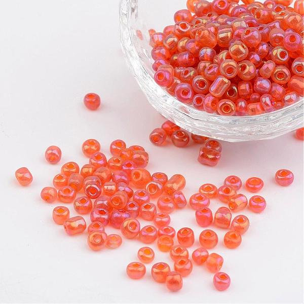 PandaHall 6/0 Transparent Rainbow Colours Round Glass Seed Beads, Orange Red, Size: about 4mm in diameter, hole:1.5mm, about 495pcs/50g...
PandaHall 6/0 Transparent Rainbow Colours Round Glass Seed Beads, Orange Red, Size: about 4mm in diameter, hole:1.5mm, about 495pcs/50g...