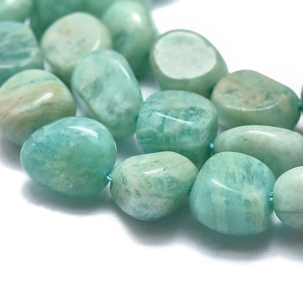 PandaHall Natural Amazonite Beads Strands, Tumbled Stone, Nuggets, 8x6x5mm, Hole: 0.8mm, about 37pcs/strand, 15.75''(40cm) Amazonite Nuggets
PandaHall Natural Amazonite Beads Strands, Tumbled Stone, Nuggets, 8x6x5mm, Hole: 0.8mm, about 37pcs/strand, 15.75''(40cm) Amazonite Nuggets
