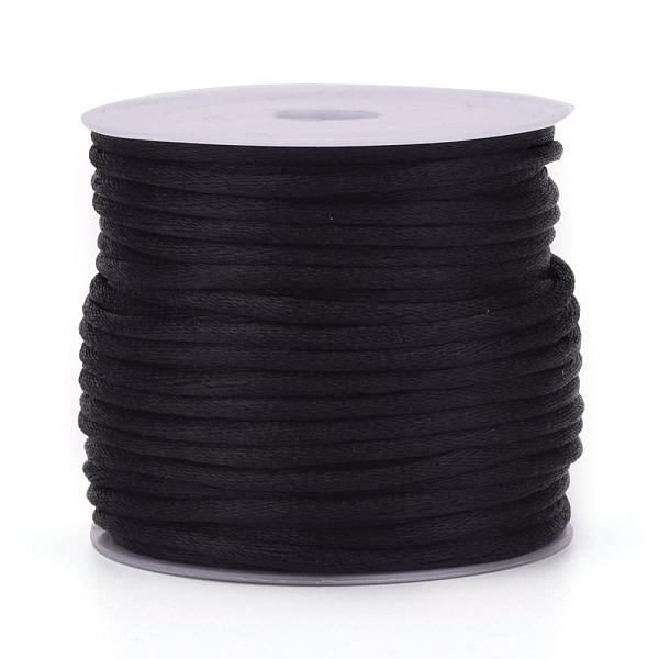 PandaHall Nylon Cord, Satin Rattail Cord, for Beading Jewelry Making, Chinese Knotting, Black, 1mm, about 32.8 yards(30m)/roll Nylon Black
PandaHall Nylon Cord, Satin Rattail Cord, for Beading Jewelry Making, Chinese Knotting, Black, 1mm, about 32.8 yards(30m)/roll Nylon Black