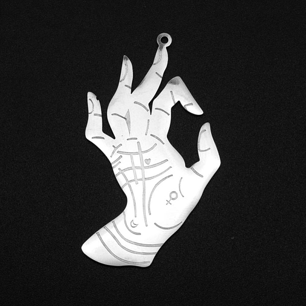 PandaHall 201 Stainless Steel ASL Pendants, Laser Cut, OK Gesture, Stainless Steel Color, 48.5x27x1mm, Hole: 1.4mm 201 Stainless Steel...
PandaHall 201 Stainless Steel ASL Pendants, Laser Cut, OK Gesture, Stainless Steel Color, 48.5x27x1mm, Hole: 1.4mm 201 Stainless Steel...