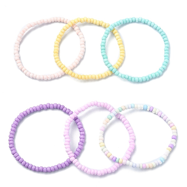 PandaHall 6Pcs 6 Color Glass Seed Beaded Stretch Bracelets Set, Mixed Color, Inner Diameter: 2-1/8 inch(5.4cm), 1Pc/color Glass Multicolor
PandaHall 6Pcs 6 Color Glass Seed Beaded Stretch Bracelets Set, Mixed Color, Inner Diameter: 2-1/8 inch(5.4cm), 1Pc/color Glass Multicolor