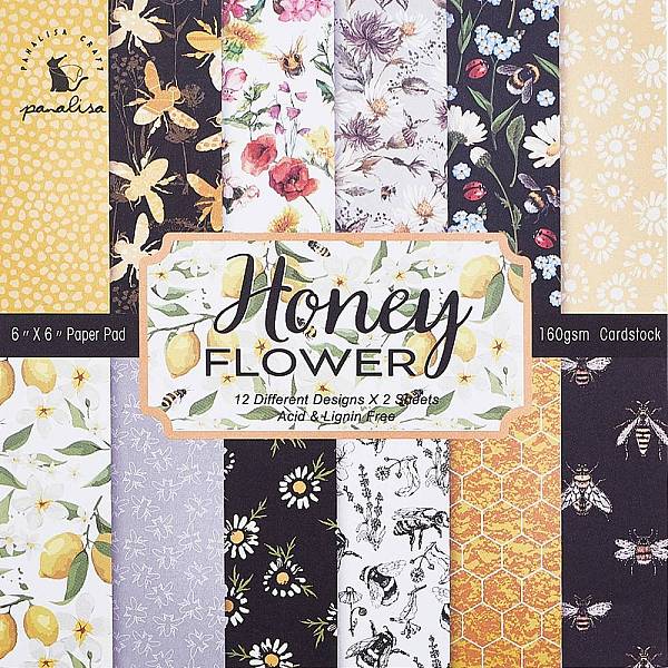 PandaHall 24Pcs 12 Styles Scrapbook Paper Pads, for DIY Album Scrapbook, Background Paper, Diary Decoration, Bees, 152x152x0.1mm, 2pcs/style...
PandaHall 24Pcs 12 Styles Scrapbook Paper Pads, for DIY Album Scrapbook, Background Paper, Diary Decoration, Bees, 152x152x0.1mm, 2pcs/style...