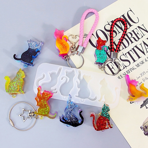 PandaHall Cat Shape DIY Silhouette Silicone Pendant Molds, Resin Casting Molds, for UV Resin, Epoxy Resin Craft Making, White, 153x61x16mm...
PandaHall Cat Shape DIY Silhouette Silicone Pendant Molds, Resin Casting Molds, for UV Resin, Epoxy Resin Craft Making, White, 153x61x16mm...