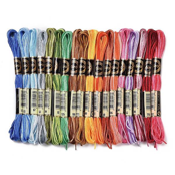 PandaHall 18 Skeins 18 Colors 6-Ply Polyester Embroidery Floss, Cross Stitch Threads, Segment Dyed Gradient Color, Mixed Color, 0.5mm, about..., Multicolor
PandaHall 18 Skeins 18 Colors 6-Ply Polyester Embroidery Floss, Cross Stitch Threads, Segment Dyed Gradient Color, Mixed Color, 0.5mm, about..., Multicolor