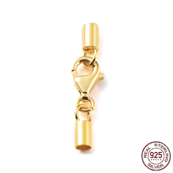 PandaHall 925 Sterling Silver Lobster Claw Clasps, with Cord Ends and 925 Stamp, Golden, 22mm, Inner Diameter: 2mm Sterling Silver
PandaHall 925 Sterling Silver Lobster Claw Clasps, with Cord Ends and 925 Stamp, Golden, 22mm, Inner Diameter: 2mm Sterling Silver