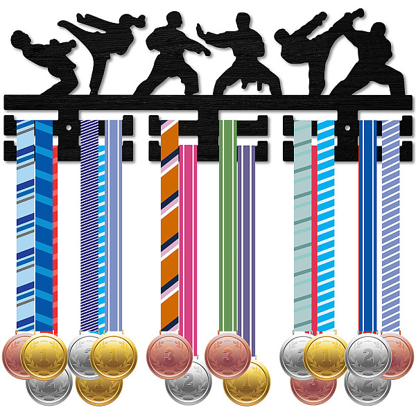 PandaHall Fashion Wood Medal Hanger Holder, 2 Line Display Wall Rack, with Screws & Anchor Plug, Black, Karate, Sports, 150x400mm, Hole: 5mm...
PandaHall Fashion Wood Medal Hanger Holder, 2 Line Display Wall Rack, with Screws & Anchor Plug, Black, Karate, Sports, 150x400mm, Hole: 5mm...