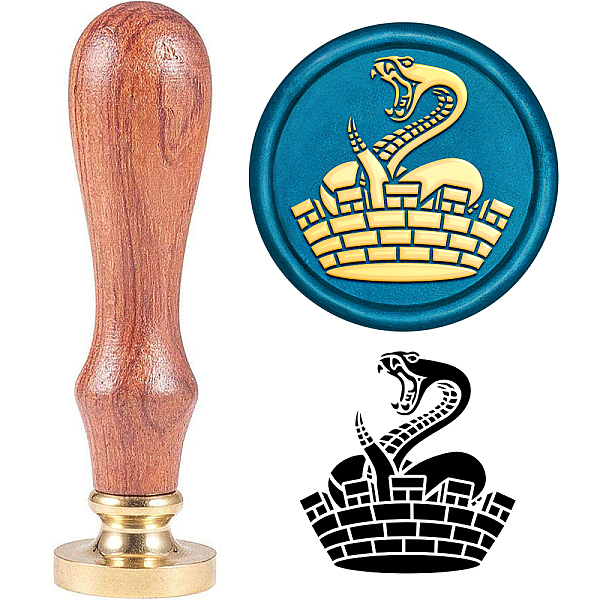 PandaHall Brass Wax Seal Stamp with Handle, for DIY Scrapbooking, Snake Pattern, 3.5x1.18 inch(8.9x3cm) Brass Snake
PandaHall Brass Wax Seal Stamp with Handle, for DIY Scrapbooking, Snake Pattern, 3.5x1.18 inch(8.9x3cm) Brass Snake
