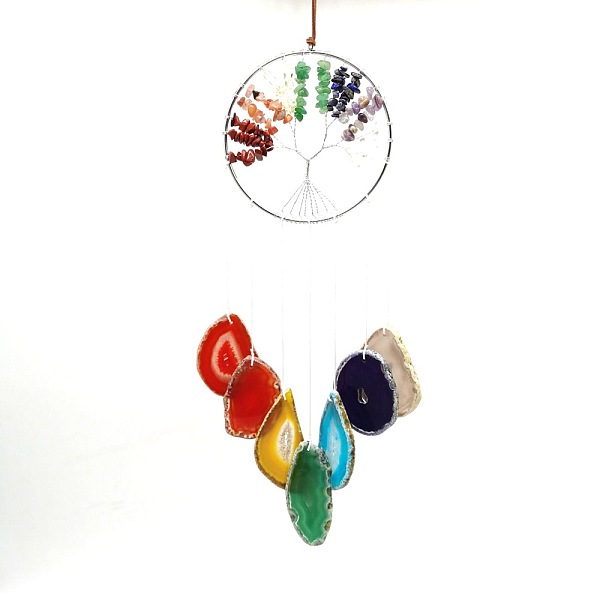 PandaHall Metal Big Pendant Decorations, with Agate Slices & Chakra Theme Gemstone Chip Beads, Flat Round with Tree of Life, Platinum, 80cm...
PandaHall Metal Big Pendant Decorations, with Agate Slices & Chakra Theme Gemstone Chip Beads, Flat Round with Tree of Life, Platinum, 80cm...