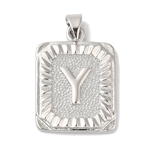 PandaHall Rack Plating Brass Pendants, Long-Lasting Plated, Lead Free & Cadmium Free, Square with Letter Charms, Letter Y, 24x17x2.5mm, Hole...
PandaHall Rack Plating Brass Pendants, Long-Lasting Plated, Lead Free & Cadmium Free, Square with Letter Charms, Letter Y, 24x17x2.5mm, Hole...
