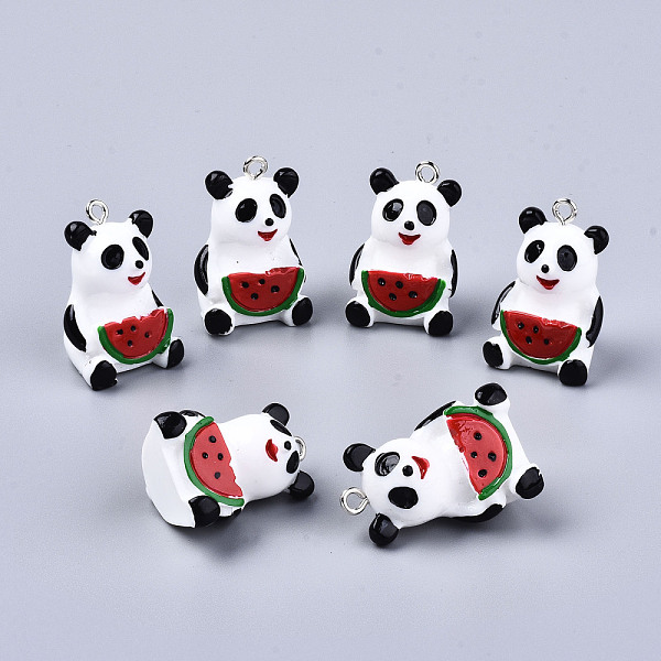 PandaHall Resin Pendants, with Platinum Tone Iron Loops, 3D Panda with Watermelon, Colorful, 24~26x17.5x18mm, Hole: 2mm Iron+Resin Panda
PandaHall Resin Pendants, with Platinum Tone Iron Loops, 3D Panda with Watermelon, Colorful, 24~26x17.5x18mm, Hole: 2mm Iron+Resin Panda