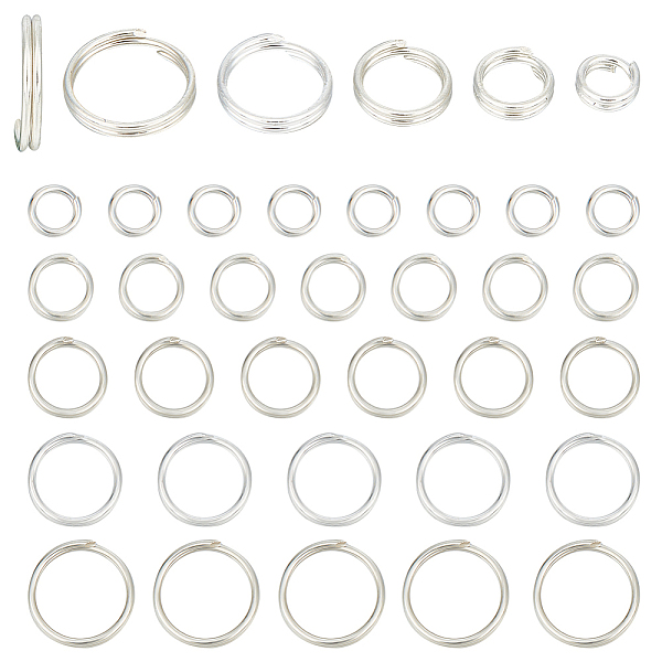 PandaHall GOMAKERER 40Pcs 5 Styles 925 Sterling Silver Split Jump Rings, Double Loop Jump Rings, Round Rings, Silver, 4~8x1~2mm, Inner...
PandaHall GOMAKERER 40Pcs 5 Styles 925 Sterling Silver Split Jump Rings, Double Loop Jump Rings, Round Rings, Silver, 4~8x1~2mm, Inner...