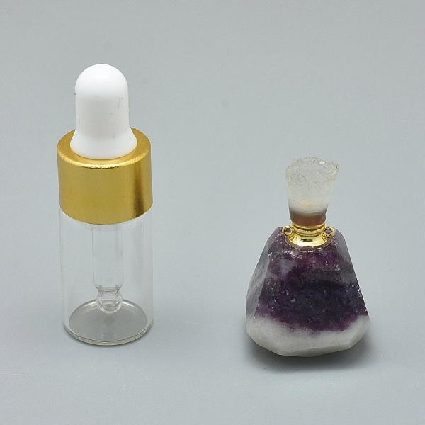 PandaHall Faceted Natural Jade Openable Perfume Bottle Pendants, with Brass Findings and Glass Essential Oil Bottles, 33~37x18~22mm, Hole...
PandaHall Faceted Natural Jade Openable Perfume Bottle Pendants, with Brass Findings and Glass Essential Oil Bottles, 33~37x18~22mm, Hole...