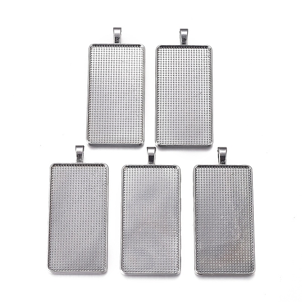 PandaHall Alloy Big Pendant Cabochon Settings, Plain Edge Bezel Cups, Rectangle, Gunmetal, Tray: 49.5x24.5mm, 60.5x27.5x2mm, Hole: 3.5x6.5mm...
PandaHall Alloy Big Pendant Cabochon Settings, Plain Edge Bezel Cups, Rectangle, Gunmetal, Tray: 49.5x24.5mm, 60.5x27.5x2mm, Hole: 3.5x6.5mm...