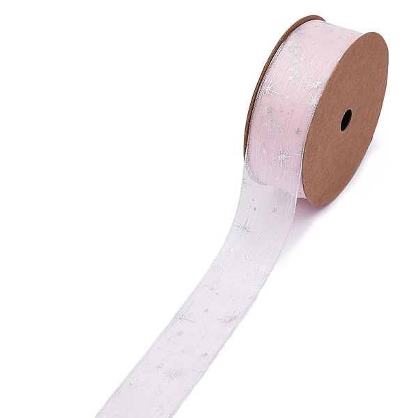 PandaHall 20 Yards Silver Stamping Star Organza Ribbons, Garment Accessories, Gift Packaging, Misty Rose, 1 inch(25mm), 20 Yards/Roll...
PandaHall 20 Yards Silver Stamping Star Organza Ribbons, Garment Accessories, Gift Packaging, Misty Rose, 1 inch(25mm), 20 Yards/Roll...