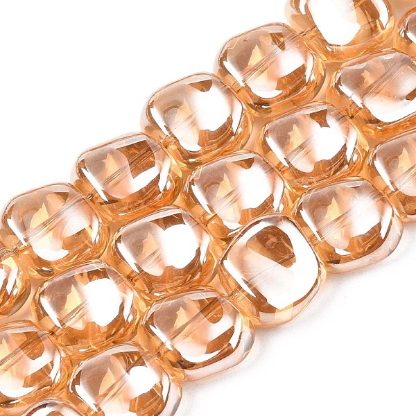 PandaHall Electroplate Glass Beads Strand, Pearl Luster Plated, Polygon, Sandy Brown, 10.5x11~12x5~6mm, Hole: 1mm, about 60~61pcs/strand...
PandaHall Electroplate Glass Beads Strand, Pearl Luster Plated, Polygon, Sandy Brown, 10.5x11~12x5~6mm, Hole: 1mm, about 60~61pcs/strand...