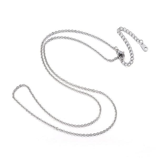 PandaHall 304 Stainless Steel Necklaces, Cable Chain Necklaces, Stainless Steel Color, 16.14 inch(41cm) 304 Stainless Steel
PandaHall 304 Stainless Steel Necklaces, Cable Chain Necklaces, Stainless Steel Color, 16.14 inch(41cm) 304 Stainless Steel