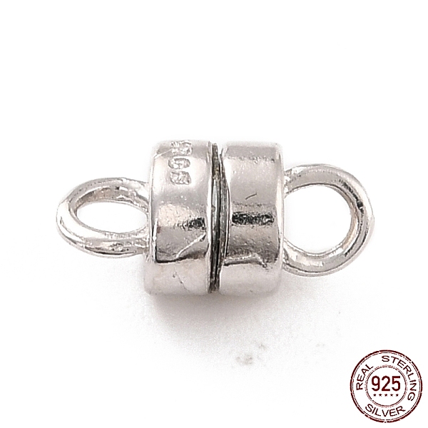 PandaHall Rhodium Plated 925 Sterling Silver Magnetic Clasps, Column, Platinum, 11x5mm, Hole: 2mm Sterling Silver Column
PandaHall Rhodium Plated 925 Sterling Silver Magnetic Clasps, Column, Platinum, 11x5mm, Hole: 2mm Sterling Silver Column