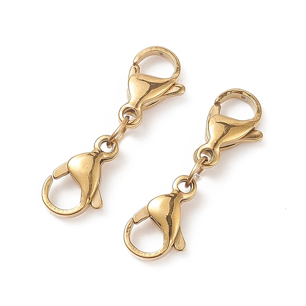 PandaHall 304 Stainless Steel Double Lobster Claw Clasps, Golden, 25.5mm 304 Stainless Steel Others
PandaHall 304 Stainless Steel Double Lobster Claw Clasps, Golden, 25.5mm 304 Stainless Steel Others