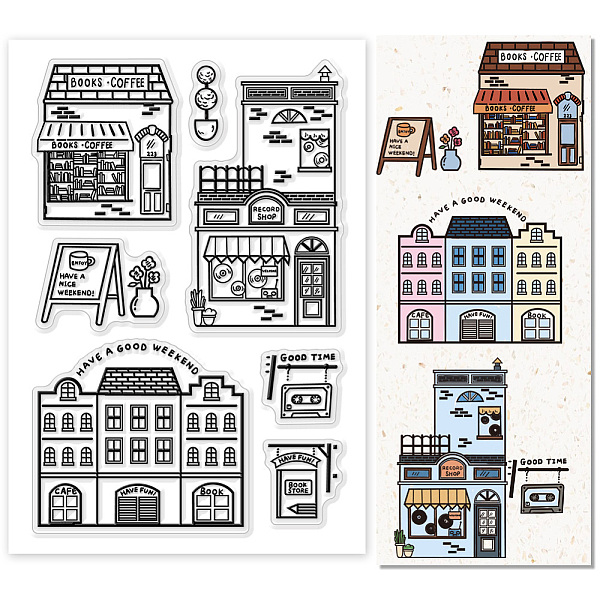 PandaHall PH Clear Stamps for Card Making, Western Style Shop Rubber Stamps Building Transparent Craft Stamp House Seal Stamp for DIY...
PandaHall PH Clear Stamps for Card Making, Western Style Shop Rubber Stamps Building Transparent Craft Stamp House Seal Stamp for DIY...