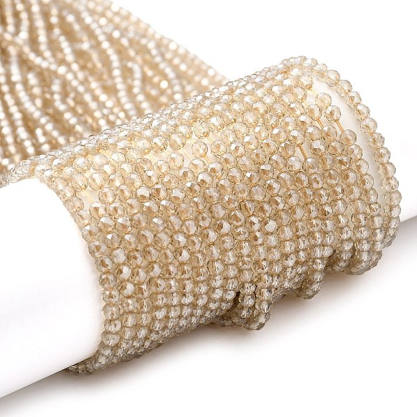 PandaHall Transparent Electroplate Glass Beads Strands, Pearl Luster Plated, Faceted Round, Wheat, 3x2.5mm, Hole: 0.7mm, about 149pcs/strand..., Orange
PandaHall Transparent Electroplate Glass Beads Strands, Pearl Luster Plated, Faceted Round, Wheat, 3x2.5mm, Hole: 0.7mm, about 149pcs/strand..., Orange