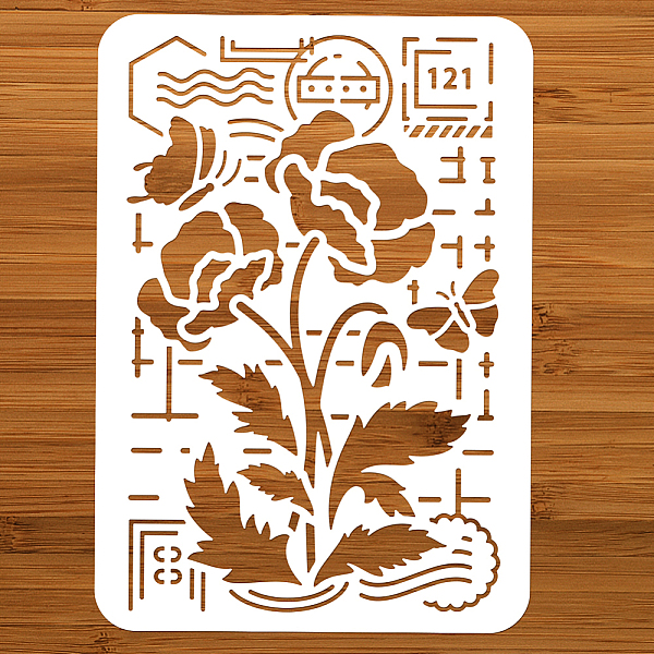 PandaHall PET Hollow Out Drawing Painting Stencils, for DIY Scrapbook, Photo Album, Flower, 297x210mm Plastic Flower
PandaHall PET Hollow Out Drawing Painting Stencils, for DIY Scrapbook, Photo Album, Flower, 297x210mm Plastic Flower