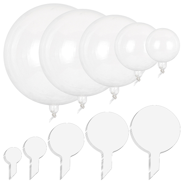 PandaHall Olycraft 100Pcs 5 Styles Round Transparent TPU Balloons, For Christmas Wedding Party Decorations, Clear, 155~370x80~238x0.1mm...
PandaHall Olycraft 100Pcs 5 Styles Round Transparent TPU Balloons, For Christmas Wedding Party Decorations, Clear, 155~370x80~238x0.1mm...