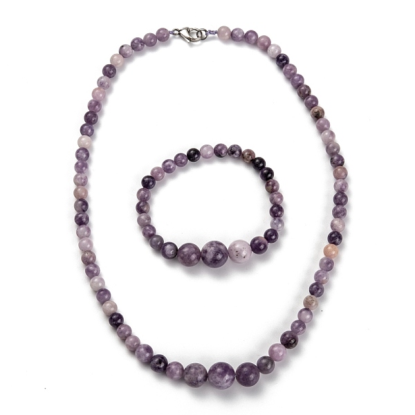 PandaHall Natural Phlogopite Graduated Beaded Necklaces & Stretch Bracelets Jewelry Sets, with Stainless Steel Lobster Claw Clasps, 18-3/4...
PandaHall Natural Phlogopite Graduated Beaded Necklaces & Stretch Bracelets Jewelry Sets, with Stainless Steel Lobster Claw Clasps, 18-3/4...