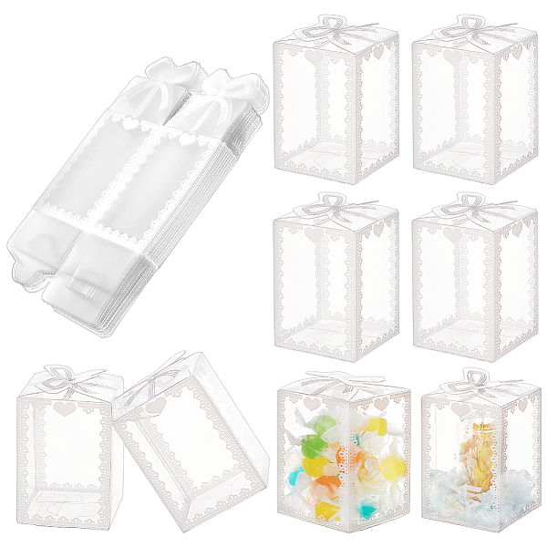 PandaHall Transparent PVC Candy Treat Gift Box, Crown Print Wedding Party Packaging Box, Rectangle, Clear, Finished Product: 5x5x7cm, Unfold...
PandaHall Transparent PVC Candy Treat Gift Box, Crown Print Wedding Party Packaging Box, Rectangle, Clear, Finished Product: 5x5x7cm, Unfold...