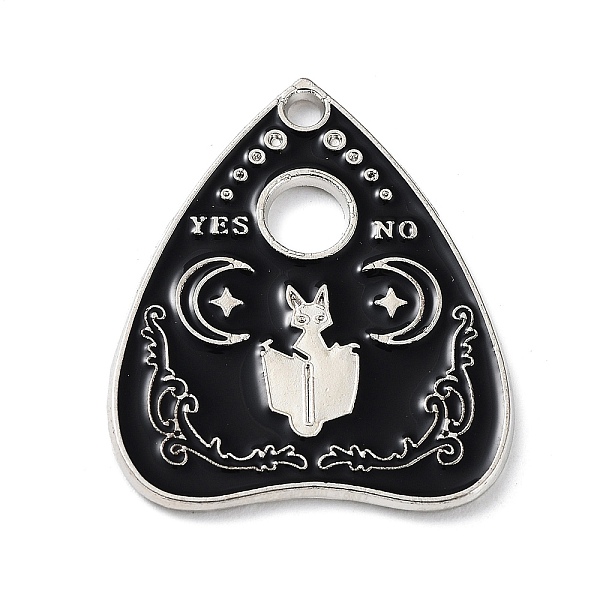 PandaHall Alloy Enamel Pendants, Platinum, Black Talking Board Pattern Charm, Cat Shape, 25.5x21x1.5mm, Hole: 1.6mm Alloy+Enamel Cat Shape
PandaHall Alloy Enamel Pendants, Platinum, Black Talking Board Pattern Charm, Cat Shape, 25.5x21x1.5mm, Hole: 1.6mm Alloy+Enamel Cat Shape