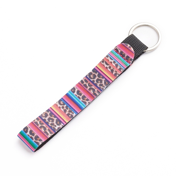PandaHall Printed Neoprene Wrist Keychain Lanyard, Keychain Holder for Women Girls, Striped & Leopard Print Pattern, Colorful, 160x20x4mm...
PandaHall Printed Neoprene Wrist Keychain Lanyard, Keychain Holder for Women Girls, Striped & Leopard Print Pattern, Colorful, 160x20x4mm...
