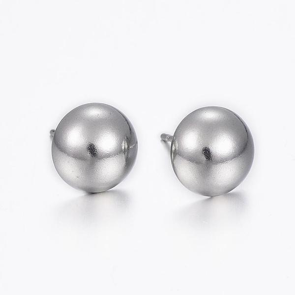 PandaHall 304 Stainless Steel Stud Earrings, Hypoallergenic Earrings, Half Round, Stainless Steel Color, 16.5x10x4.5mm, Pin: 0.8mm 304...
PandaHall 304 Stainless Steel Stud Earrings, Hypoallergenic Earrings, Half Round, Stainless Steel Color, 16.5x10x4.5mm, Pin: 0.8mm 304...