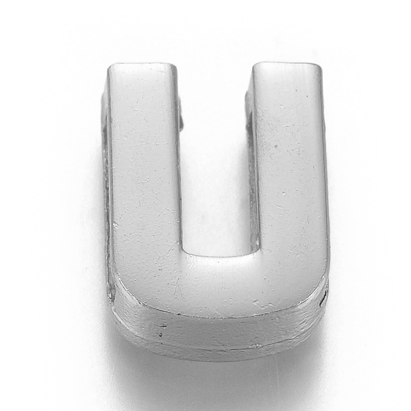 PandaHall Alloy Slide Charms, Letter U, 12.5x9.5x4mm, Hole: 1.5x8mm Alloy Letter U
PandaHall Alloy Slide Charms, Letter U, 12.5x9.5x4mm, Hole: 1.5x8mm Alloy Letter U