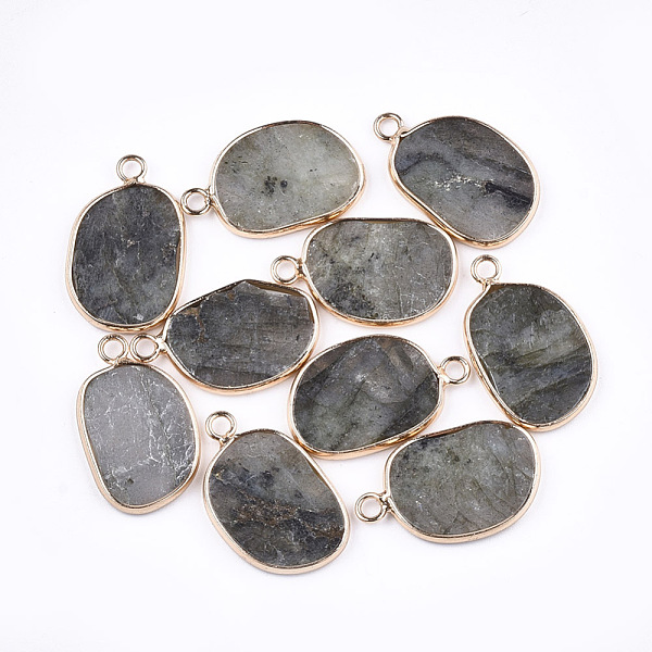 PandaHall Natural Labradorite Pendants, with Brass Findings, Golden, 25x15.5x2mm, Hole: 2mm Labradorite Nuggets
PandaHall Natural Labradorite Pendants, with Brass Findings, Golden, 25x15.5x2mm, Hole: 2mm Labradorite Nuggets