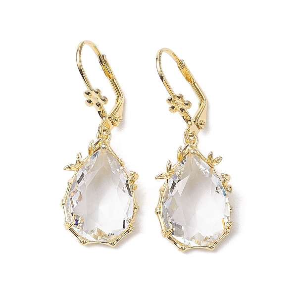 PandaHall Glass Leverback Earring, with Brass Finding, Teardrop, Clear, 40.5x14.5mm Glass Teardrop Clear
PandaHall Glass Leverback Earring, with Brass Finding, Teardrop, Clear, 40.5x14.5mm Glass Teardrop Clear