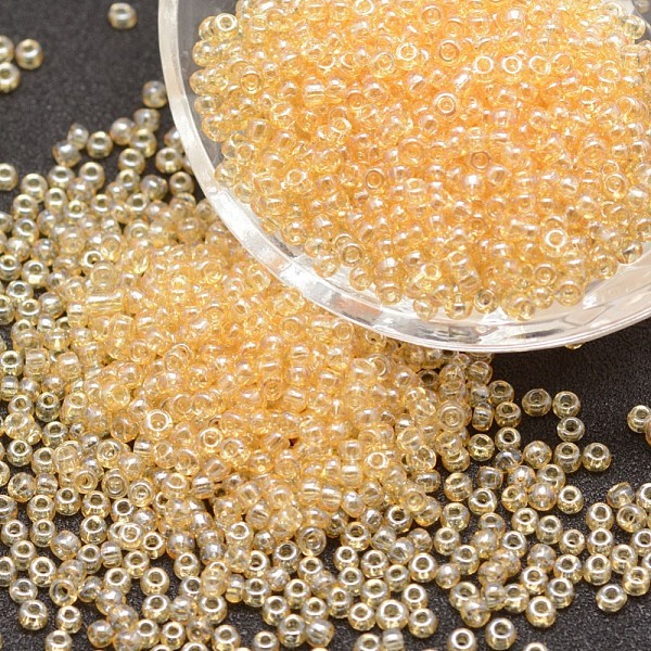 PandaHall 8/0 Glass Seed Beads, Grade A, Round, Transparent Colours Lustered, Sandy Brown, 2.8~3.2mm, Hole: 1.0mm, about 1500pcs/50g Glass...
PandaHall 8/0 Glass Seed Beads, Grade A, Round, Transparent Colours Lustered, Sandy Brown, 2.8~3.2mm, Hole: 1.0mm, about 1500pcs/50g Glass...