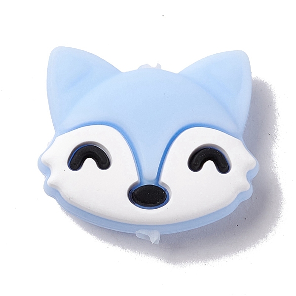 PandaHall Silicone Focal Beads, Fox, Light Sky Blue, 20x23.5x9mm, Hole: 3mm Silicone Fox
PandaHall Silicone Focal Beads, Fox, Light Sky Blue, 20x23.5x9mm, Hole: 3mm Silicone Fox