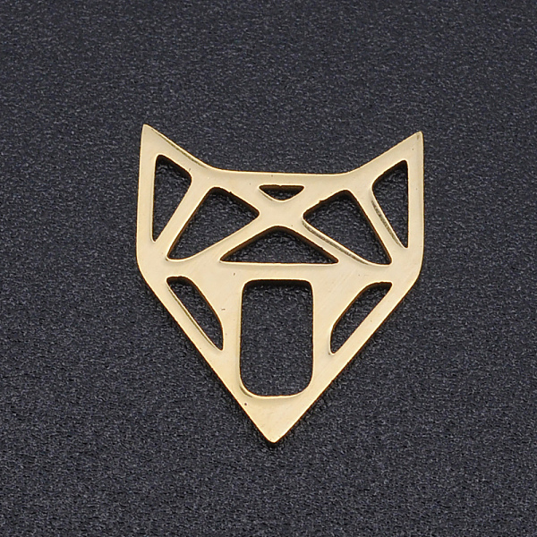 PandaHall 201 Stainless Steel Filigree Joiners Links, Fox, Origami, Golden, 14x12x1mm 201 Stainless Steel Fox
PandaHall 201 Stainless Steel Filigree Joiners Links, Fox, Origami, Golden, 14x12x1mm 201 Stainless Steel Fox