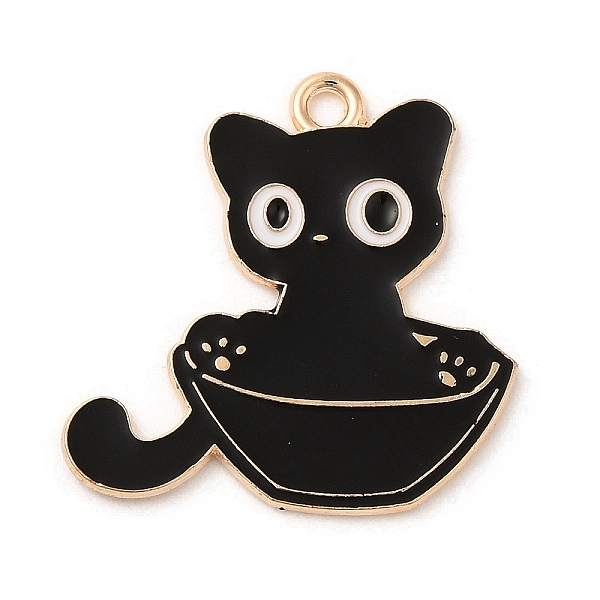 PandaHall Alloy Enamel Pendants, Light Gold, Cat Charm, Black, 26x26x1mm, Hole: 2mm Alloy+Enamel Cat Shape Black
PandaHall Alloy Enamel Pendants, Light Gold, Cat Charm, Black, 26x26x1mm, Hole: 2mm Alloy+Enamel Cat Shape Black