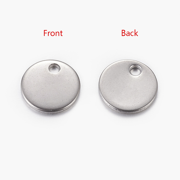 PandaHall 304 Stainless Steel Stamping Blank Tag Pendants, Flat Round, Stainless Steel Color, 8x0.8mm, Hole: 1.5mm 304 Stainless Steel Flat...
PandaHall 304 Stainless Steel Stamping Blank Tag Pendants, Flat Round, Stainless Steel Color, 8x0.8mm, Hole: 1.5mm 304 Stainless Steel Flat...