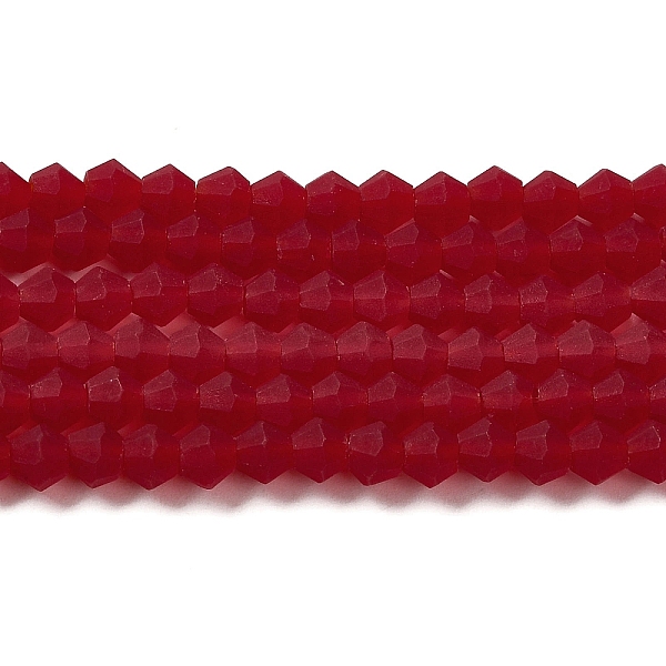 PandaHall Imitate Austrian Crystal Frosted Glass Beads Strands, Grade AA, Faceted Bicone, Red, 3x2.5mm, Hole: 0.7mm, about 145~150pcs/strand...
PandaHall Imitate Austrian Crystal Frosted Glass Beads Strands, Grade AA, Faceted Bicone, Red, 3x2.5mm, Hole: 0.7mm, about 145~150pcs/strand...