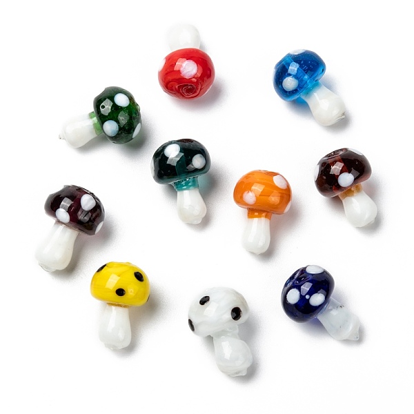 PandaHall Handmade Lampwork Beads, Mushroom, Mixed Color, 19x14.5mm, Hole: 2mm Lampwork Mushroom Multicolor
PandaHall Handmade Lampwork Beads, Mushroom, Mixed Color, 19x14.5mm, Hole: 2mm Lampwork Mushroom Multicolor