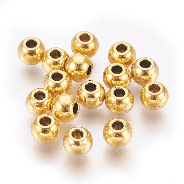 PandaHall Tibetan Style Alloy Beads, Barrel, Antique Golden, Lead Free & Cadmium Free, 6x5mm, Hole: 2.5mm Alloy Barrel
PandaHall Tibetan Style Alloy Beads, Barrel, Antique Golden, Lead Free & Cadmium Free, 6x5mm, Hole: 2.5mm Alloy Barrel