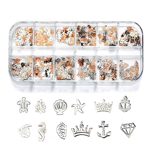 PandaHall Alloy Cabochons, Alloy Computer Patch, Nail Art Decoration Accessories for Women, Marine Organism Shape & Crown & Diamond & Anchor...
PandaHall Alloy Cabochons, Alloy Computer Patch, Nail Art Decoration Accessories for Women, Marine Organism Shape & Crown & Diamond & Anchor...