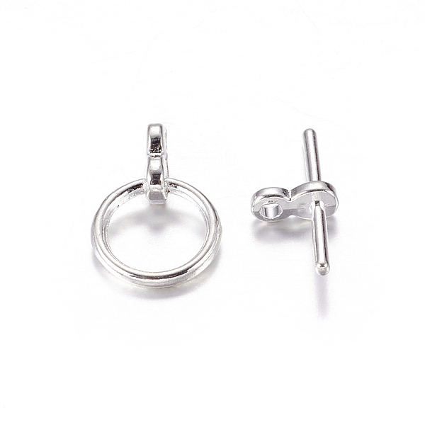 PandaHall Tibetan Style Toggle Clasps, Lead Free & Cadmium Free & Nickel Free, Ring, Silver Color Plated, Size: Ring: about 12mm in diameter...
PandaHall Tibetan Style Toggle Clasps, Lead Free & Cadmium Free & Nickel Free, Ring, Silver Color Plated, Size: Ring: about 12mm in diameter...